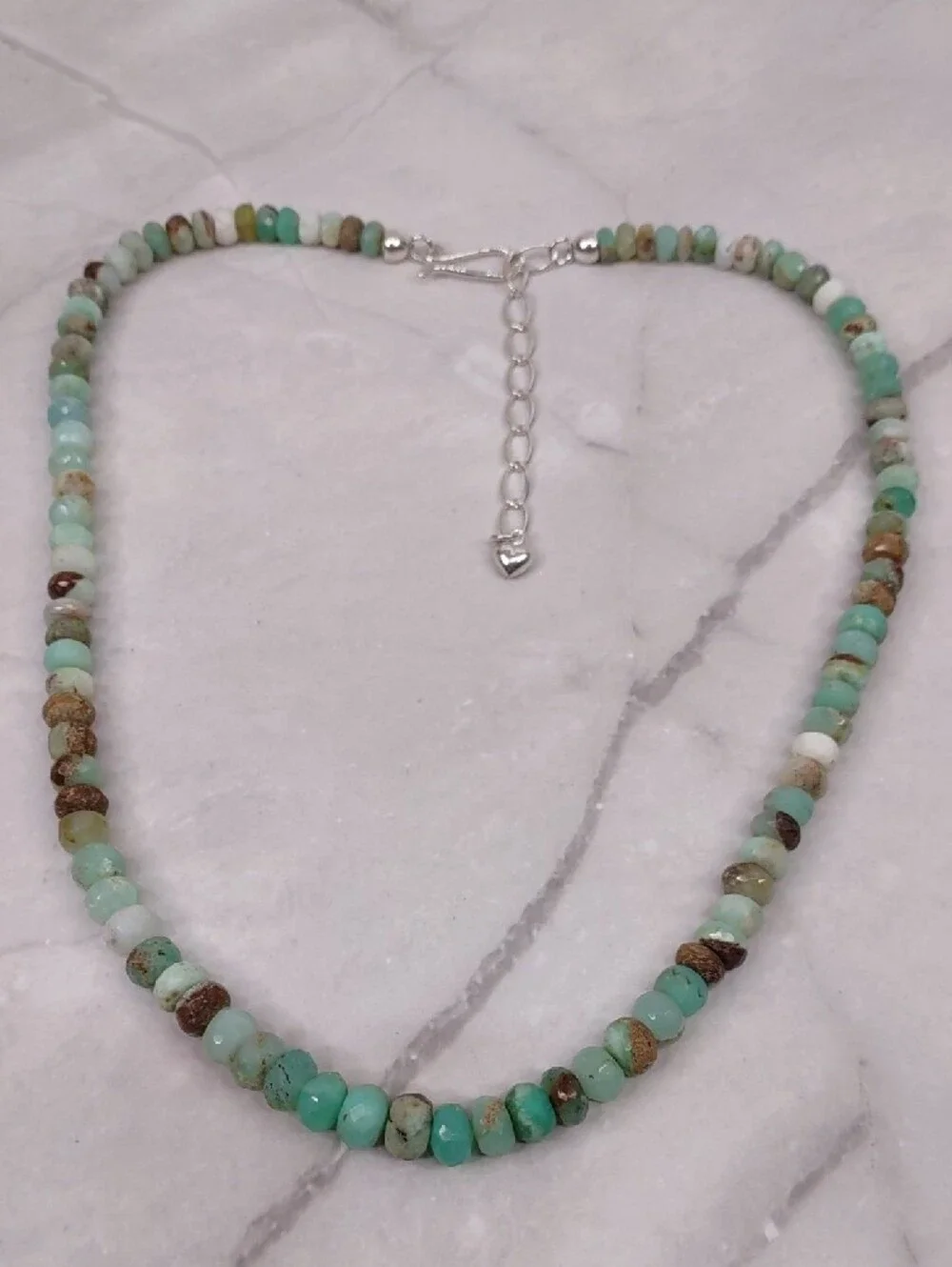 Jay King Peruvian Green Opal Gemstone Necklace